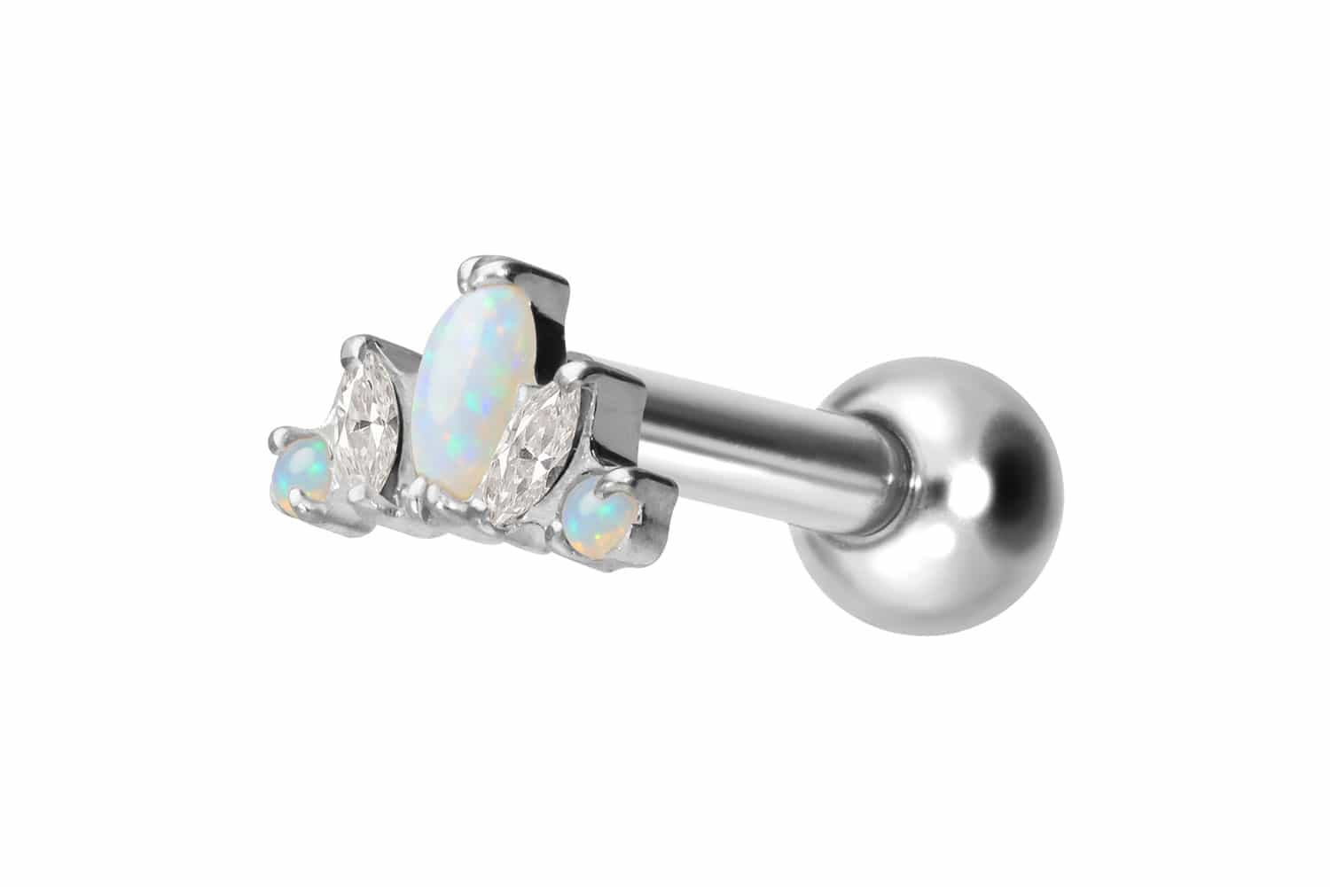 Titan Ohrpiercing mit Innengewinde LOTUSBLÜTE